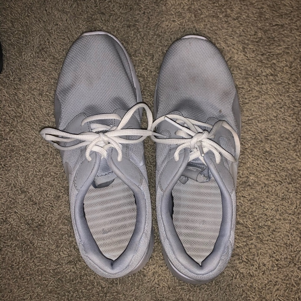 Grey Nike shoes
